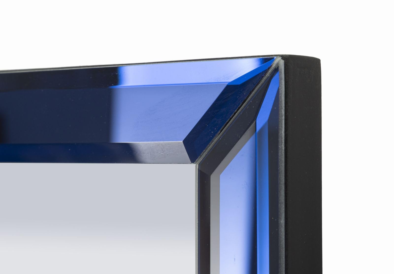 Mauro Ferretti Specchio da Muro Berlino Blu 55X2X150 in MDF e Vetro