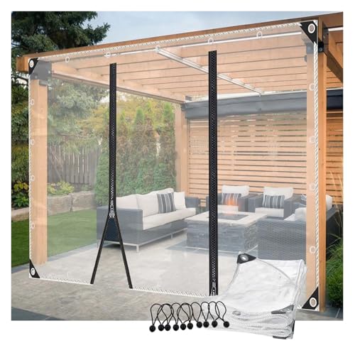 Panneaux latéraux imperméables bâche bâche transparente 2,8 x 2 m - 2