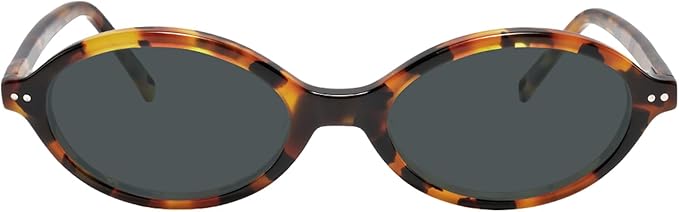 TIJN Olisa Retro Oval Sunglasses for Women Men,Polarized UV Protection Shades,Stylish Frame Sun Glasses,2025 Trendy Sunnies