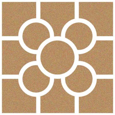 Stencil Deco Fondo 090 Baldosa Bilbao. Medidas aproximadas: Medida exterior del stencil: 20 x 20 cm Medida del diseño:16 x 16 cm