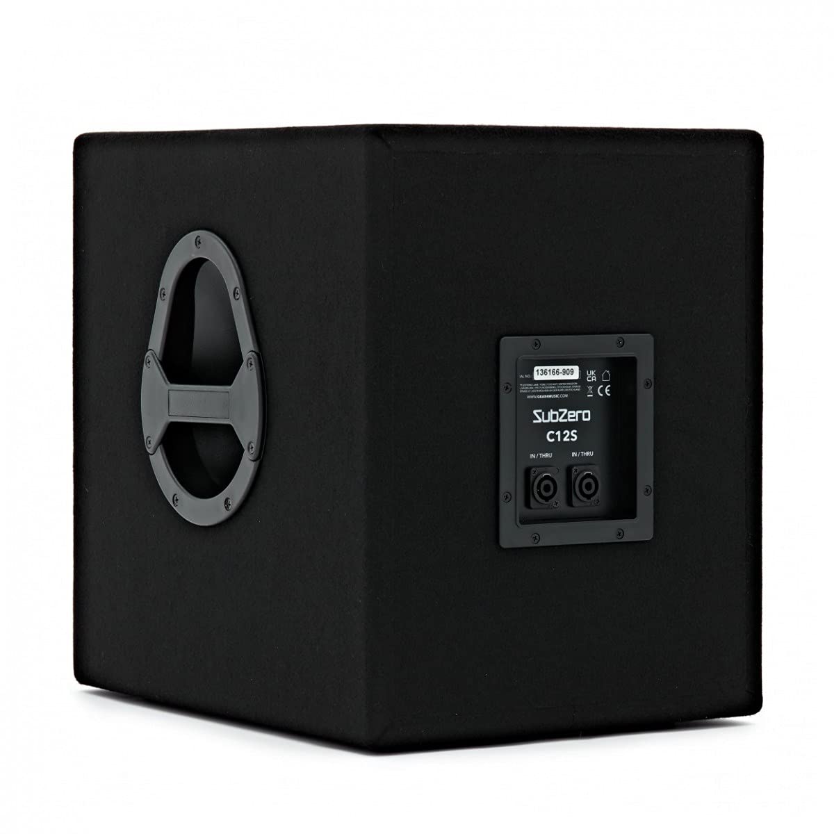 SubZero Passiver 12-Zoll-PA-Subwoofer C12S - 300W RMS | Fügt Ihrem PA-System Mehr Bässe Hinzu, 300W RMS/420W Spitze/1200W Max, 40-150Hz-Ansprache, Einfacher Transport