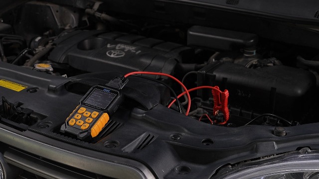 Image of Car Battery Tester 24V 12V Load Tester,Digital Auto Battery Analyzer,30-2000 CCA Automotive Alternator Charging Cranking System Scanner for Motorcycle Car Truck Boat RV Marine ATV SUV Boat Yacht