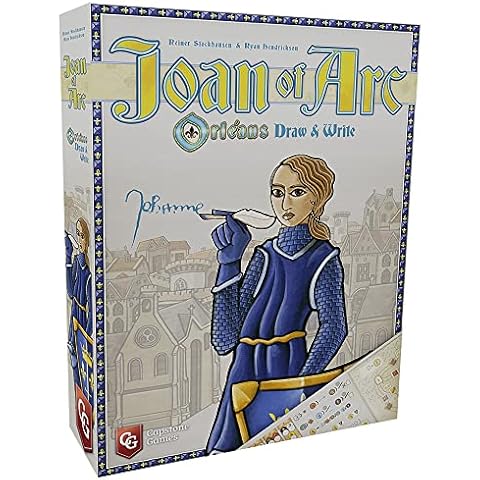 Capstone Games Joan of Arc: Orléans Draw & Write - Capstone Games, Competitive Or Solo Mode, -Tile Placement Strategy Game, Ages 10+, 1-5 Players, 45 Minute Playing Time Cover