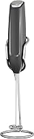 AMZCHEF Handheld Milk Frother with Stand - Battery Operated Electric Whisk for Coffee, Latte, Cappuccino, Matcha, Hot Chocolate (Batteries Not Included)