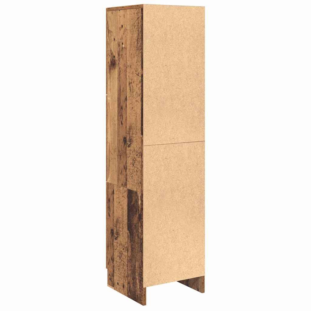 Tablero de madera vieja, 31,5 x 32 x 124 cm, material de madera con puerta, diseño moderno, robusto y mucho espacio para sala de estar, cocina, pasillo