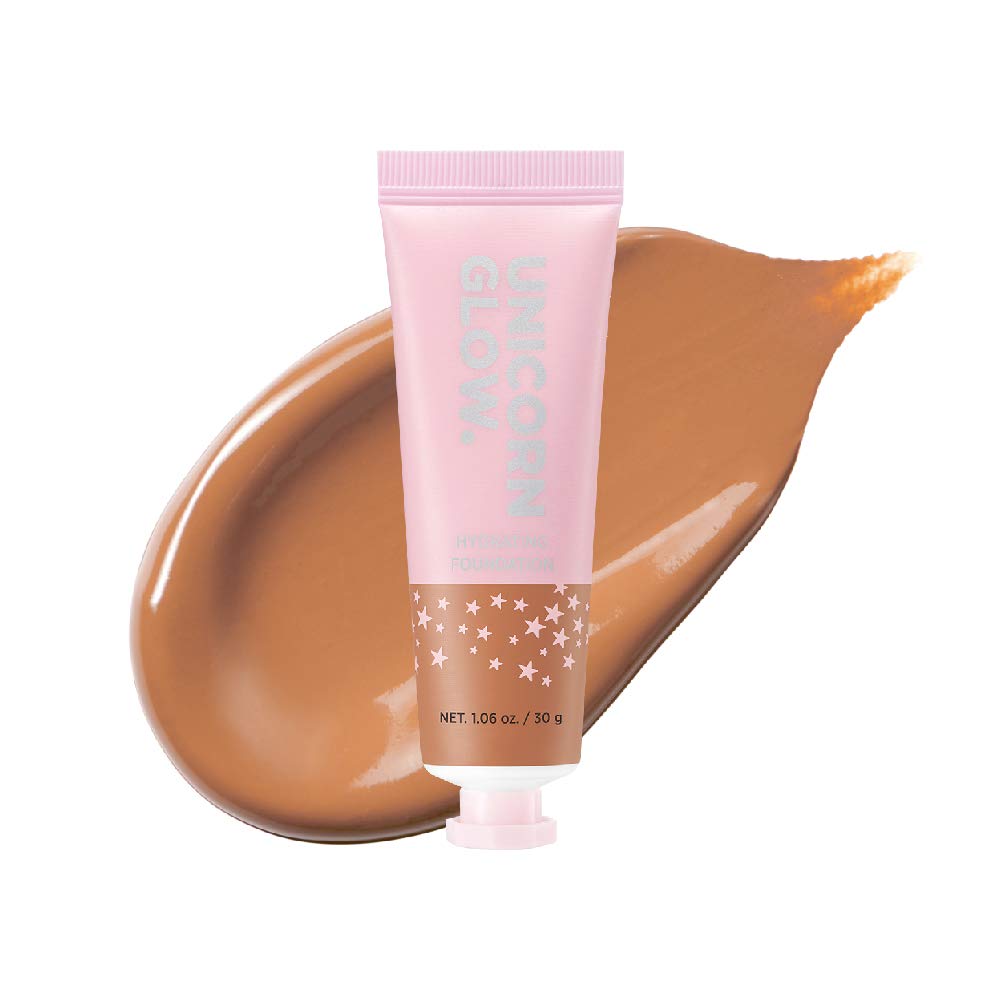 UNICORN GLOW HYDRATING FOUNDATION 11 NUTMEG Collagen Serum Hyaluronic Acid Ceramide Anti-Aging
