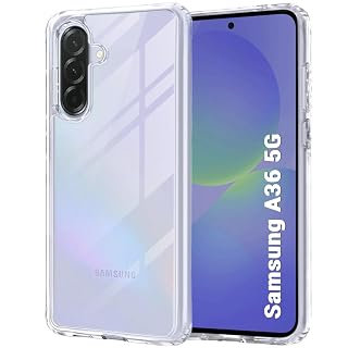 TheGiftKart Ultra-Hybrid Crystal Clear Back Case Cover for Samsung Galaxy A36 5G | Shockproof Design | Hard Back Cover Case for Samsung Galaxy A36 5G (PC & TPU, Transparent)