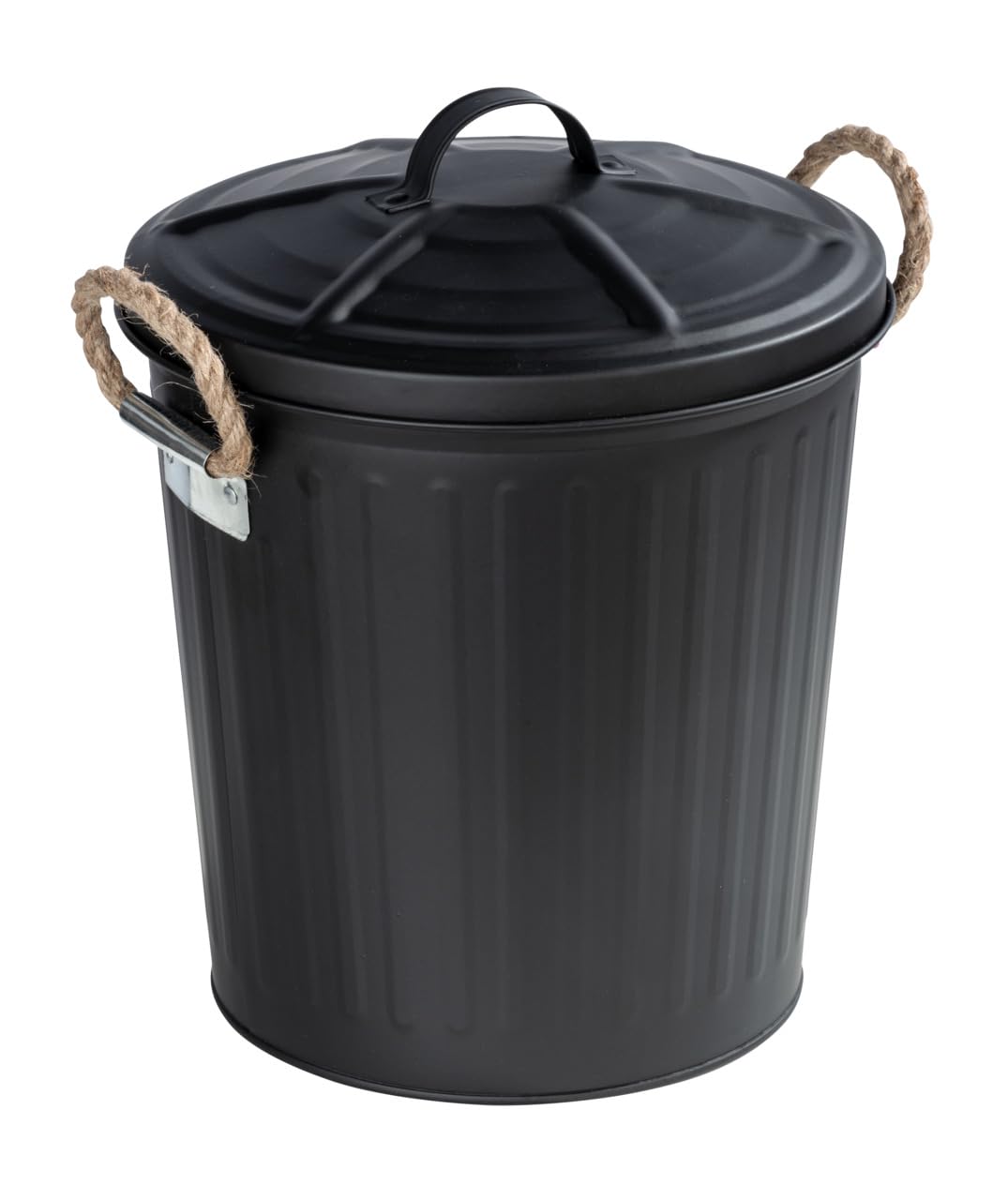 Wenko Portarifiuti Gara nero opaco 6 ltr. - Portarifiuti Capacità: 6 l, Acciaio, 24 x 28.5 x 23 cm, Nero