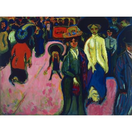 Décoration murale Ernst Ludwig Kirchner Rue Dresde pour sublimer un salon moderne