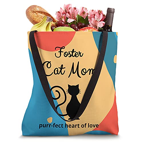 Pretty Cat Foster Mom, Foster Cat Mom Cat Rescue Mom Tote Bag miniatura 4