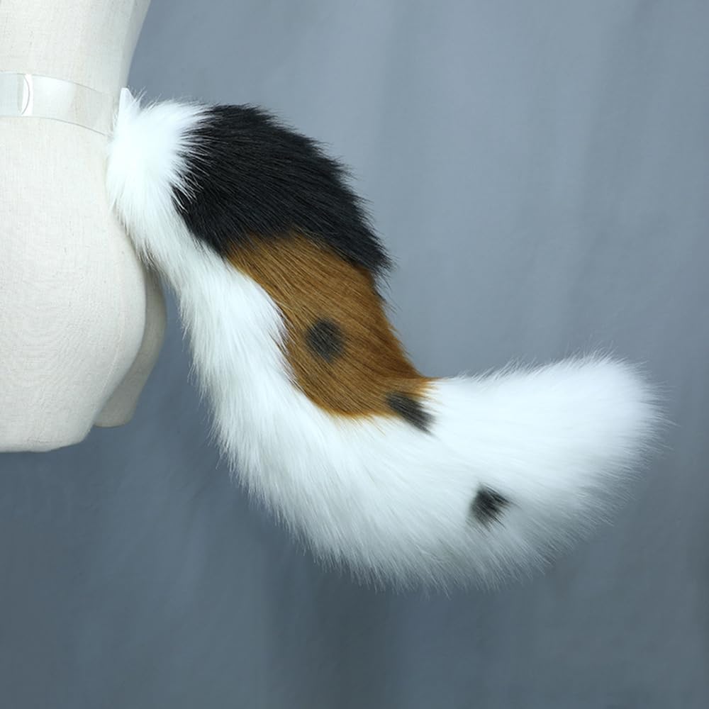 Dog Ears Headband Animal Ears Headband Puppy Ears with Tail for Cosplay Party Headdress Costume Accessories - Image 3