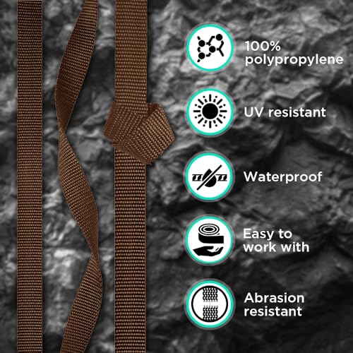 Image of TECEUM 3 /4 inch & 5 /8 inch & 1 inch & 1.5 inch & 2 inch Webbing - 10 25 50 Yards - 40+ Colors - Heavy Duty 1 Inch 1.5 Inch 2 Inch Backpack Straps - Webbing for Outdoors Indoors Crafting DIY