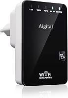 Wodgreat WiFi Jelismétlő 300 Mbit/s - Vezeték Nélküli Jelerősítő LAN Csatlakozással, WPS Funkcióval, 340m² Lefedettség, 45+ Eszköz Támogatás 1