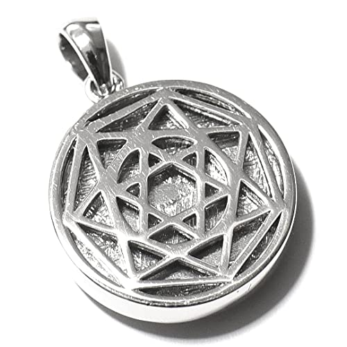 ギベオン隕石 六芒星(ダビデの星) 七芒星 シルバー ペンダントトップ