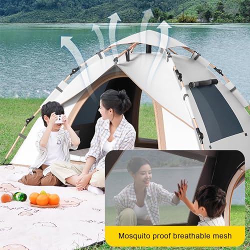 Carpa de camping Pop-Up para 3-4 personas ligera y portátil miniatura 6