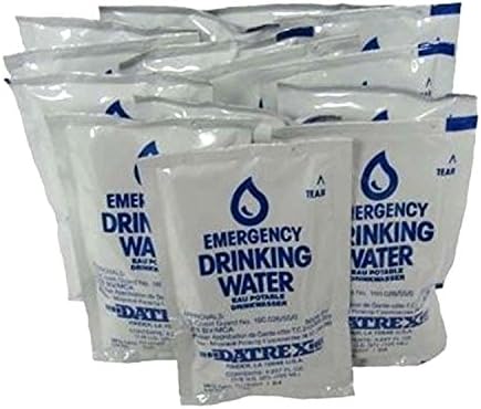 Datrex Emergency Water Packet 4.227 oz - 3 Day/72 Hour Supply (18 Packs) , White