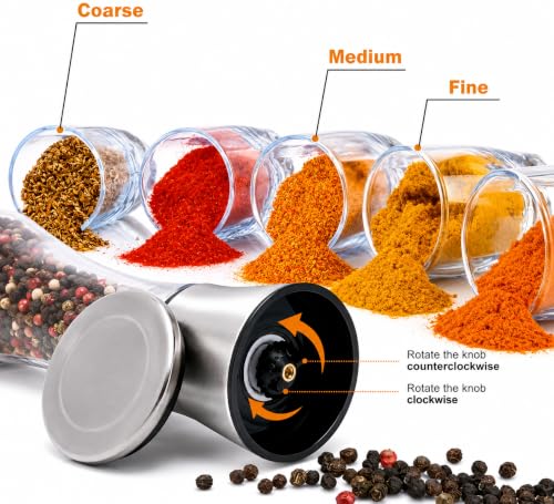 Image of Moldiy Manual Coffee Grinder | Conical Burr Mill for Precision Brewing | Brushed Stainless Steel (Big)