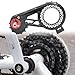 kowaku Bike Rear Derailleur Pulley Wheel System Cage Replaces Ceramic Spare Carbon Chain Plate Mountain Road Bike Part, Silver