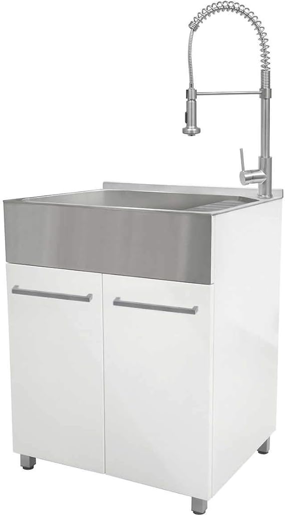 Transform 28 in. Laundry with Stainless Steel Sink & Pull Down