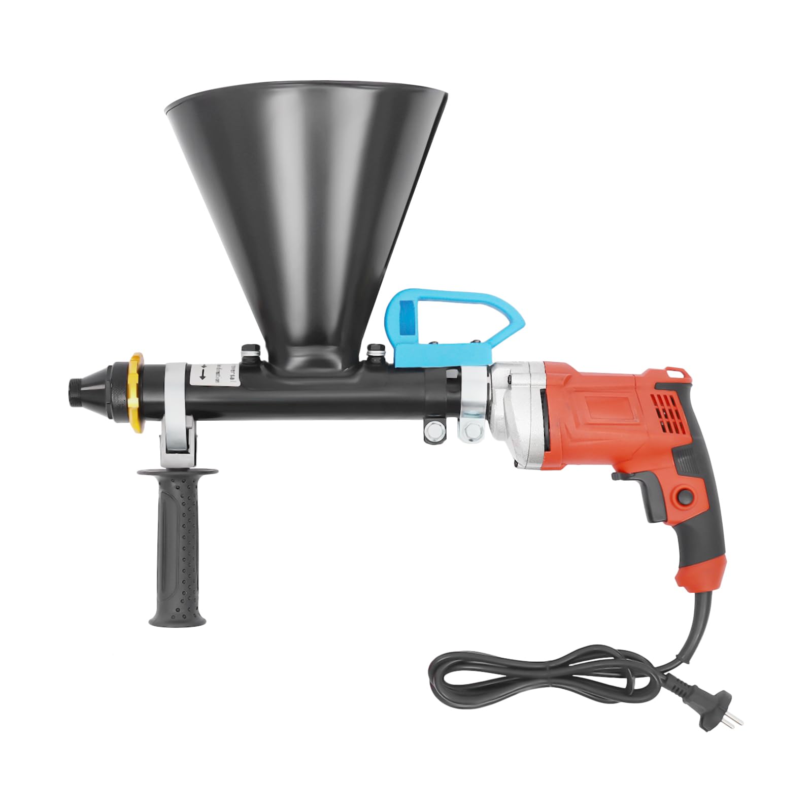 Pistola eléctrica para juntas de cemento de 700 W, pistola de lechada portátil con dos boquillas extraíbles para instalación de puertas de seguridad, aire acondicionado, reparaciones de pared