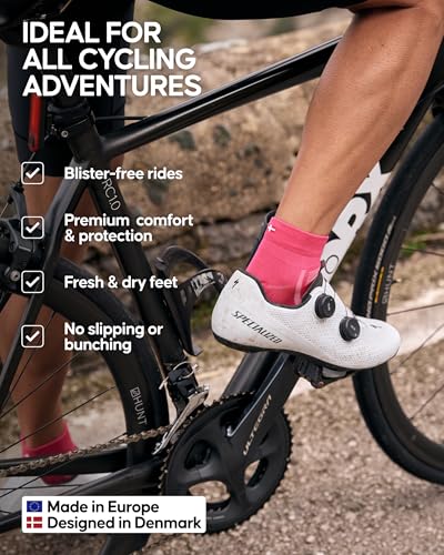 Image of DANISH ENDURANCE Low-Cut Cycling Socks, Fast-Dry, Men & Women, 3-Pack | Low-Cut Cycling Socks, Fast-Dry & Cushioned Fit for Road Cycling, MTB & Summer Rides, Unisex