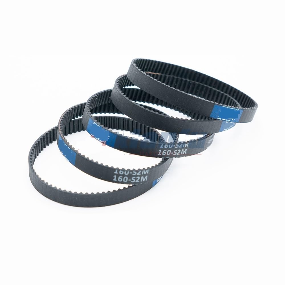 Zkenshan-3D Printer Timing Belt S2M Rubber Timing Belt Length S2M-128 130 132 134 136 138 140 142mm Width 6/10mm Synchronous belt Pitch 2mm For 2M Timing Pulley， Synchronous Belts(S2M-138(mm),Belt Wid
