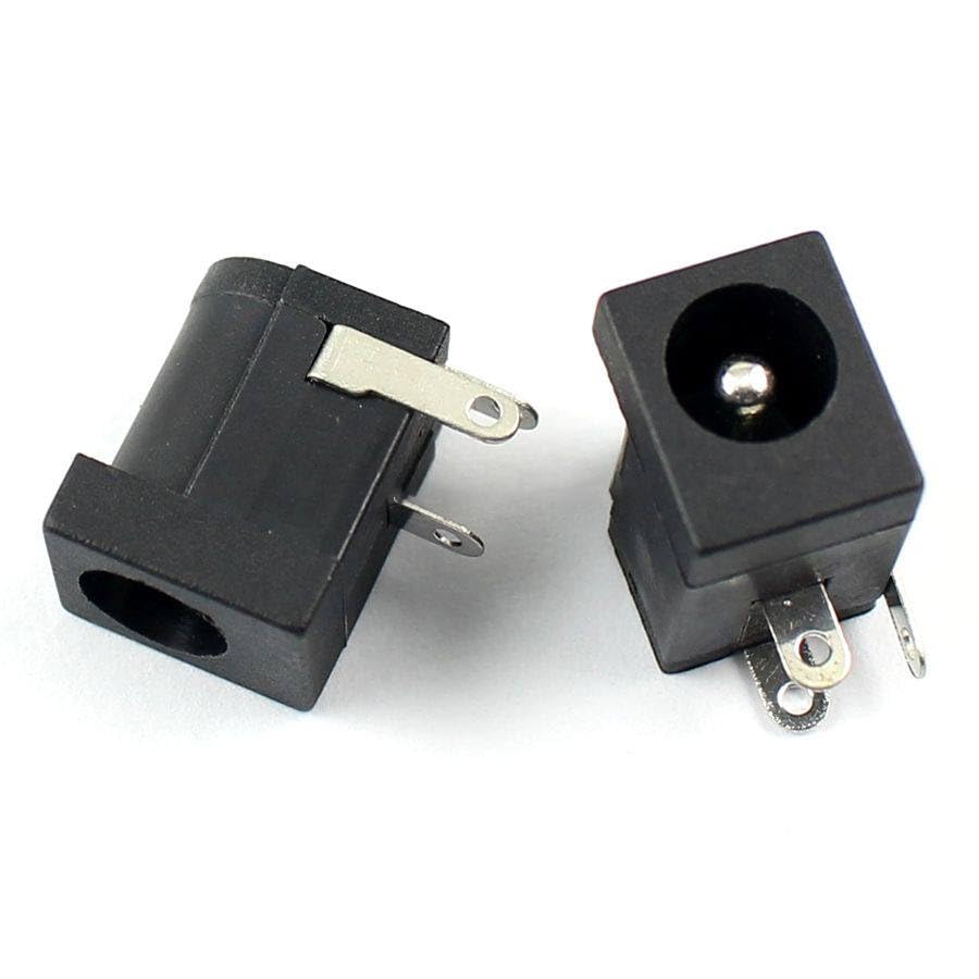 Generic 50 Pcs DC Power Jack Female DIP 3 Pin Supply Socket Connector DC005 Type 2.0