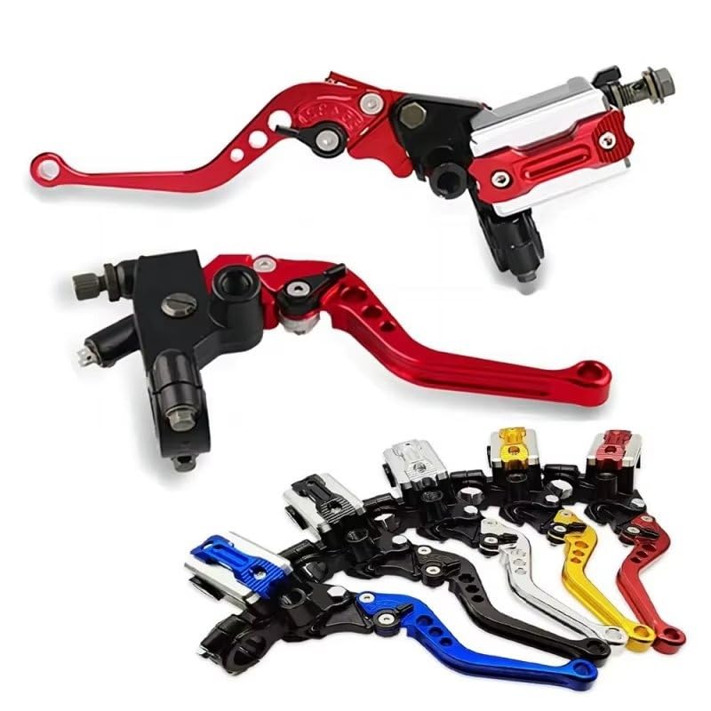 Leve Freno Frizione Moto Per Maniglie Del Cilindro Principale Della Pompa Della Frizione Del Freno Da 22 Mm Leva Per Moto Manubrio Accessori(Style 4)