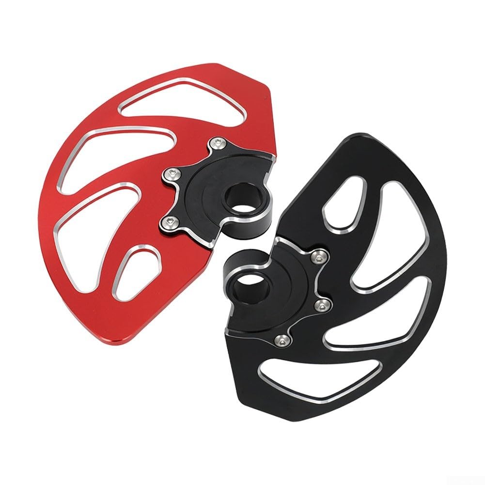 Protection de disque de frein avant CNC 6061, alliage d'aluminium anodisé contre la boue et pour Gravel, pour Surron for Light Bee X/S (noir)
