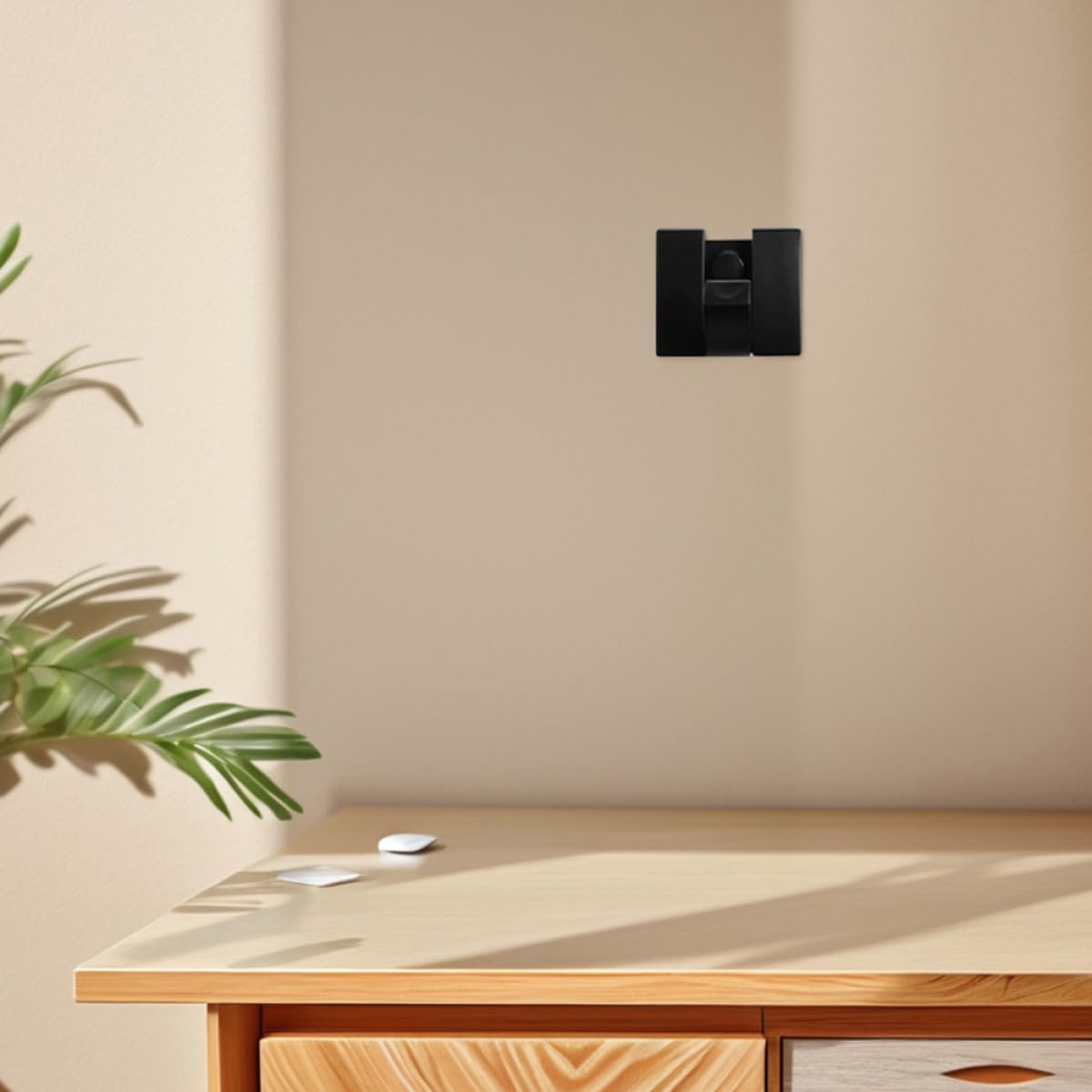 BETOOKY Ganchos de Pared Plegables de Aluminio Espacial Negro, 4 Unidades, Multiusos para Baño y Dormitorio, Colgadores Adhesivos Resistentes para Toallas, Ropa y Llaves
