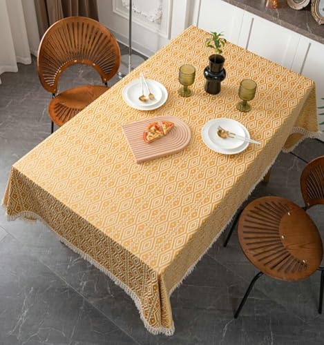 Nappe mariage champêtre 140x260 lavable anti tache pour réception extérieure