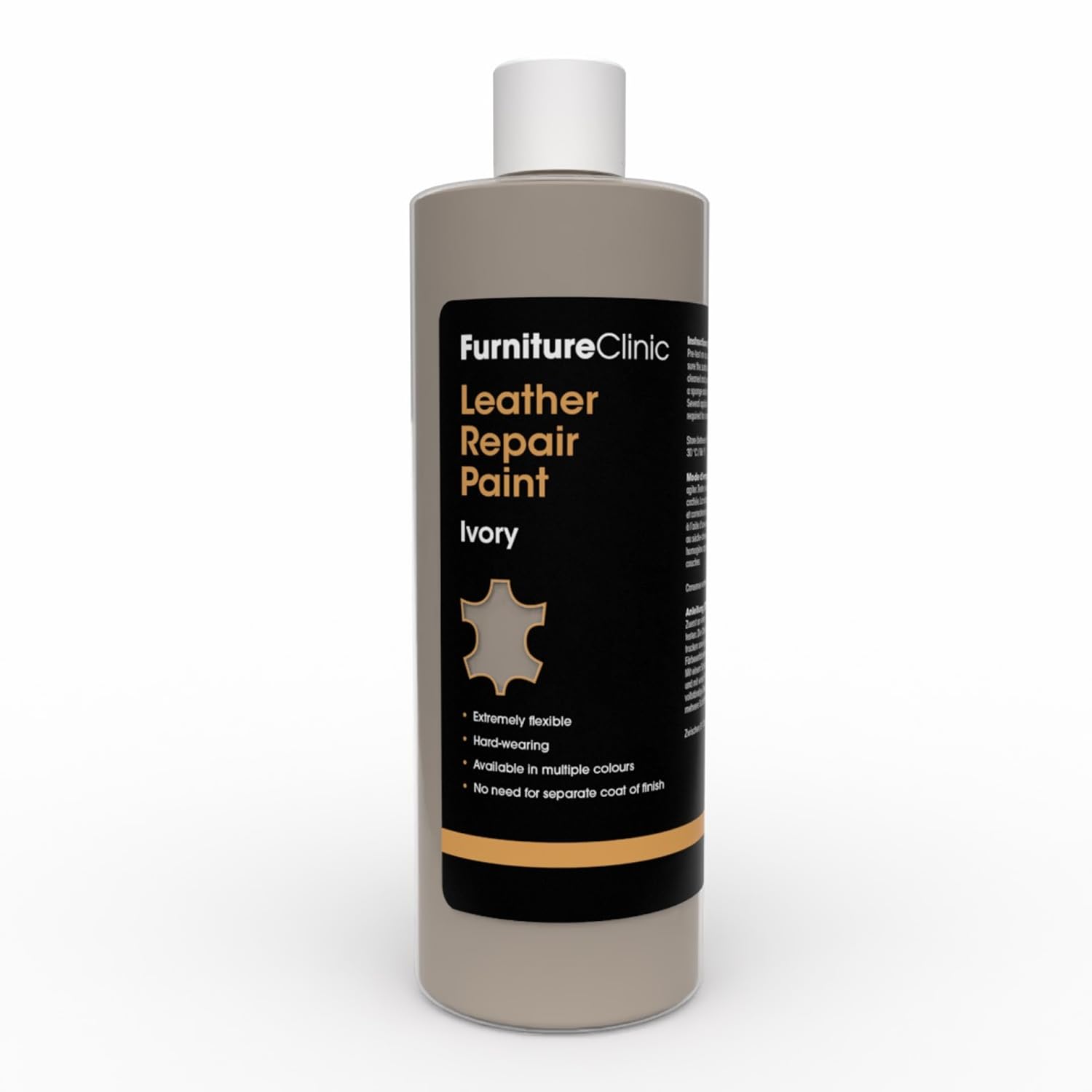 Furniture Clinic Leather Repair Paint, Color and Finish, Ivory