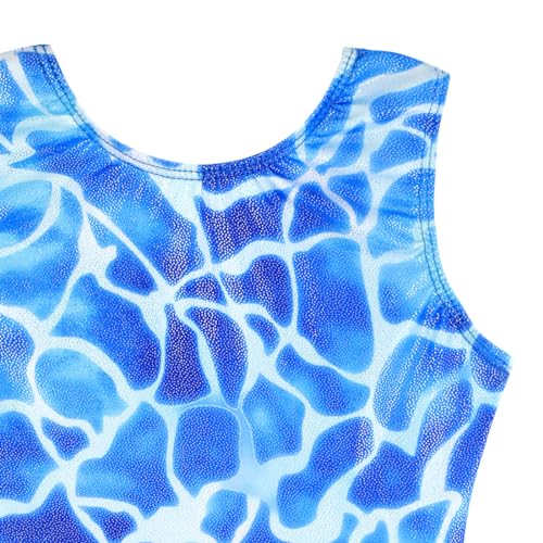 HOZIY Girls Gymnastics Leotards for Kids Tumbling Outfits Biketard Sparkle Adorable Pattern