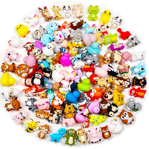 LYNXMART Random 20 Pcs 3D Animal Silicone Focal Beads Pens Beads Bulk for Beadable Keychain DIY Crafts Necklace Bracelet Phone Chain Charms Jewelry Making