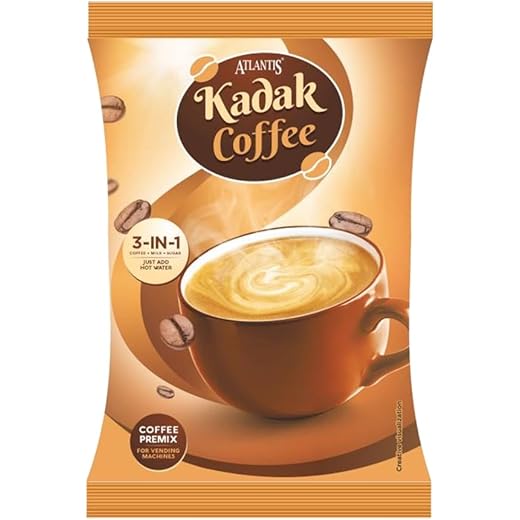 ATLANTIS Kadak Instant Coffee Premix Powder 1 Kg For Vending