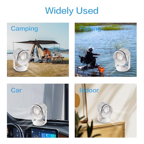 Desk Fan，4 Speeds Portable Small Fan with Strong Airflow, 90° Rotate Personal Cooling Fan For Bedroom Home Office Desktop Travel