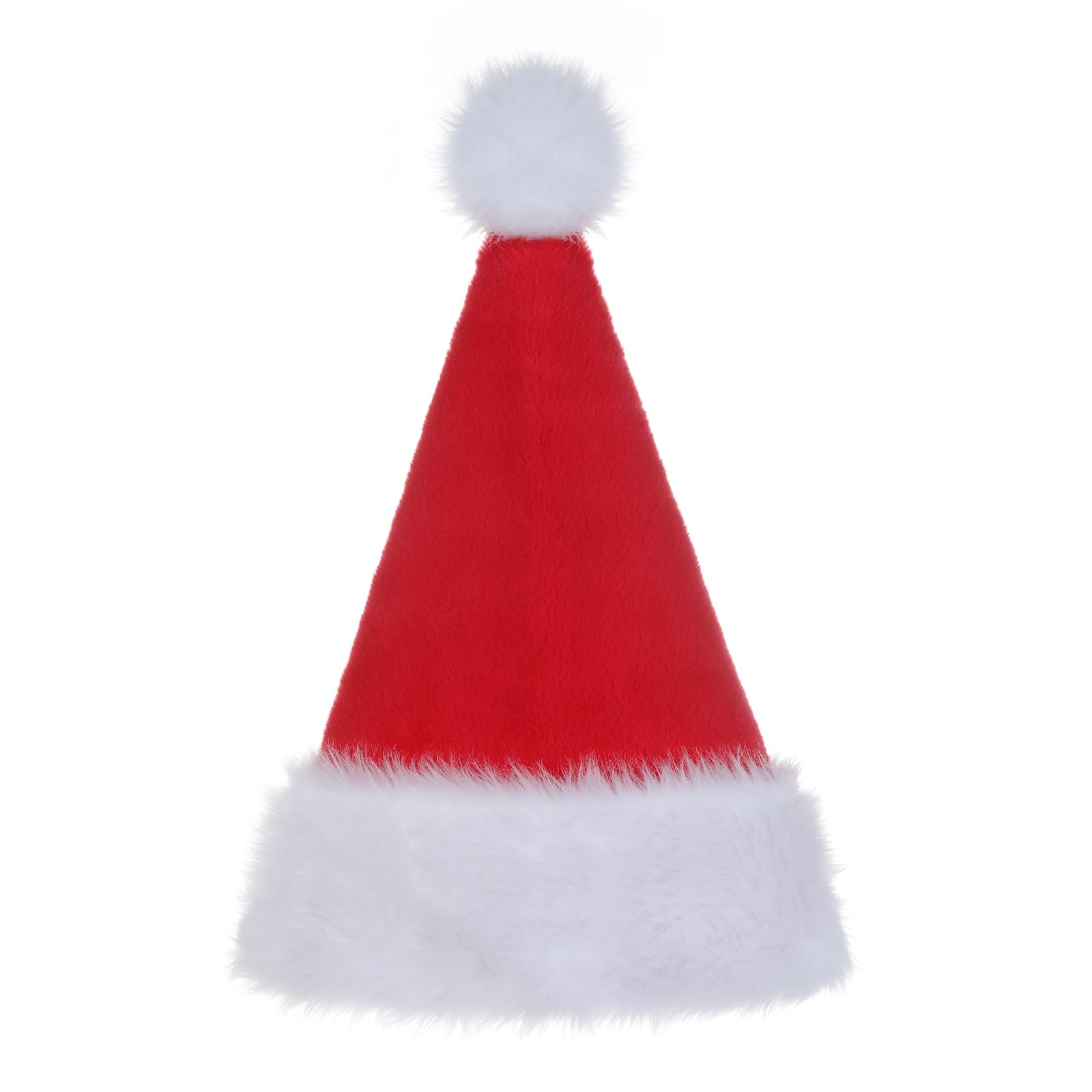 Sombrero de Navidad, sombrero de Papá Noel, sombrero de Navidad para adultos, sombrero de Papá Noel de felpa súper suave para Navidad, Año Nuevo, fiesta