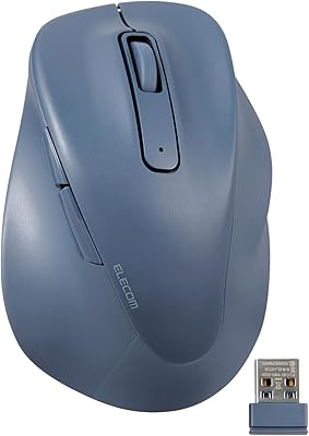 エレコム マウス ワイヤレスマウス EX-G 無線2.4GHz 静音 Sサイズ 5ボタン 「AskDoctors評価サービス」認証 抗菌 ブルー M-XGS30DBSKBU