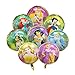 LXN Palloncini principessa per ragazze Decorazione festa di compleanno Forniture per feste a tema principessa 8 pezzi Palloncini foil principessa