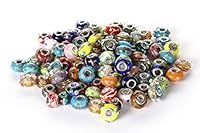 Algopix Similar Product 14 - BRCbeads 100Pcs Mix Silver Plate STYLE4