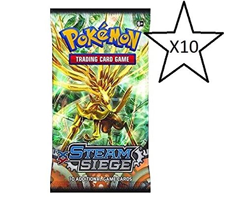 Esdevium Games Pokemon Trading Card Game, Steam Siege Booster Pack - 10 Paquets fournis (expédiés à partir du Royaume-Uni)