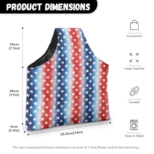 Image of ZUXONGSY Patriotic Eagle Yarn Bag America250 Knitting Tote Bag Cookies Yarn Tote Yarn Organizers and Storage for Women Knitting Yarn Storage Bag Organizer