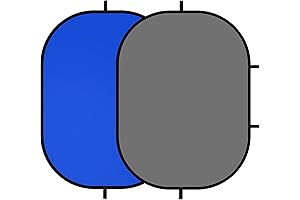 Selens 2-in-1 Collapsible Blue and Grey Backdrop for Photo and Video