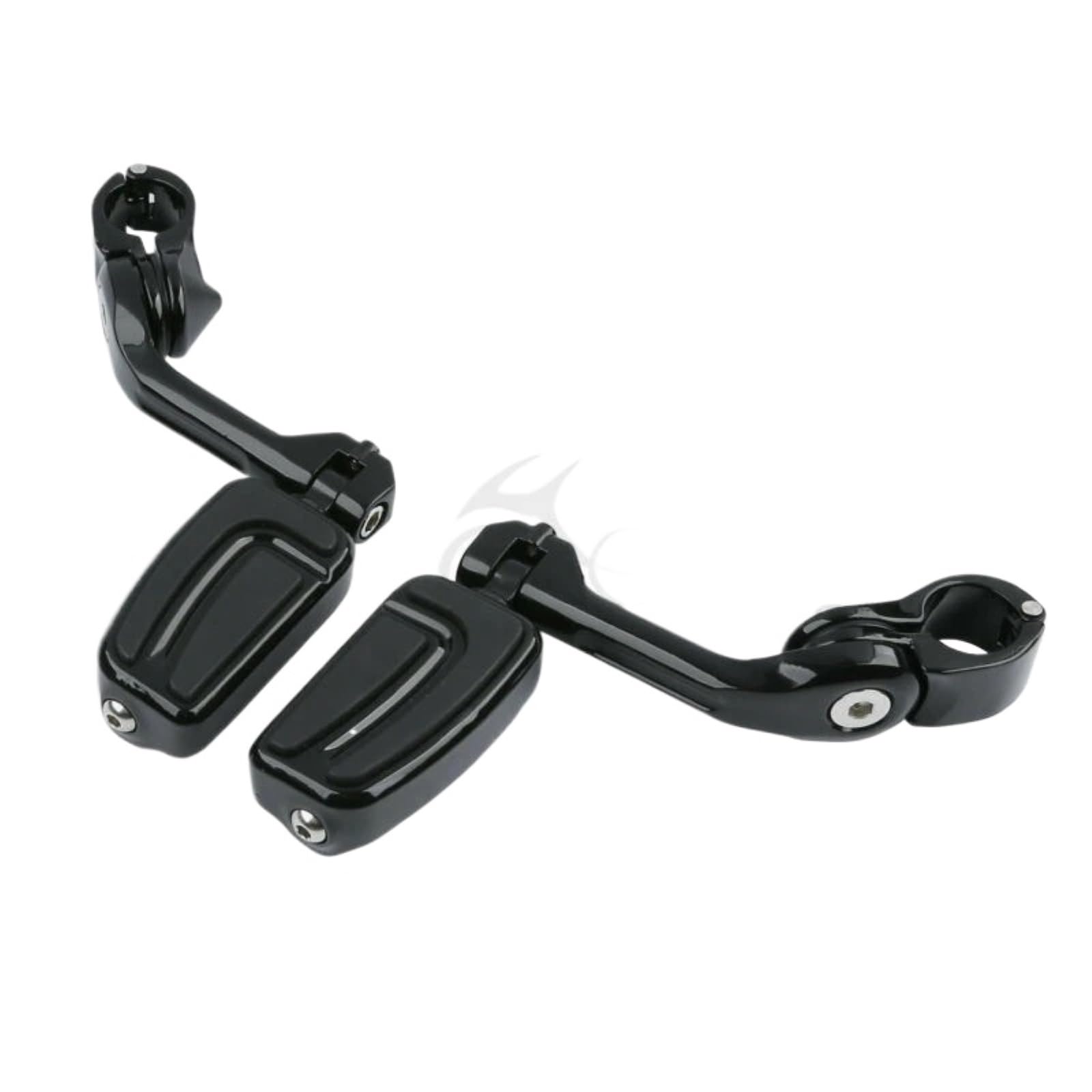 Motorcycle Black Floorboard Foot Board Footrest Shifter Brake Pedal For Harley Touring Road King Electra Glide Street Glide(Footpeg B Set)