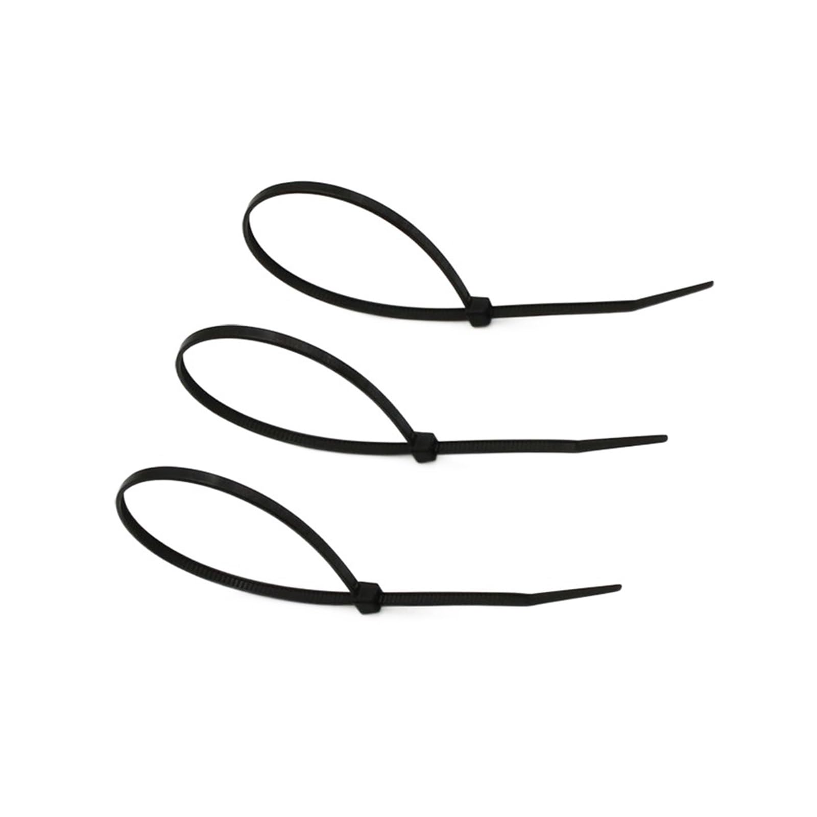 Sepkus 100PCS 3 X 60/80/100/120/150/200 mm Blanco Negro Leche Cable Bridas con Cremallera Bridas de Nailon autoblocantes (Color: Blanco, Tamaño: 3 x 200 mm) (Blanco 3 x 150 mm)