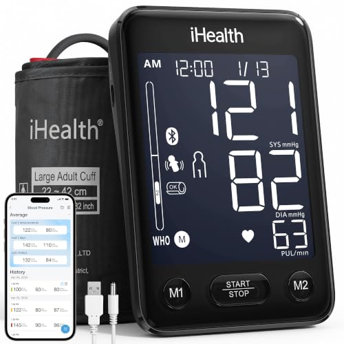 iHealth Accu Bluetooth Upper Arm Blood Pressure Monitor with Large Cuff