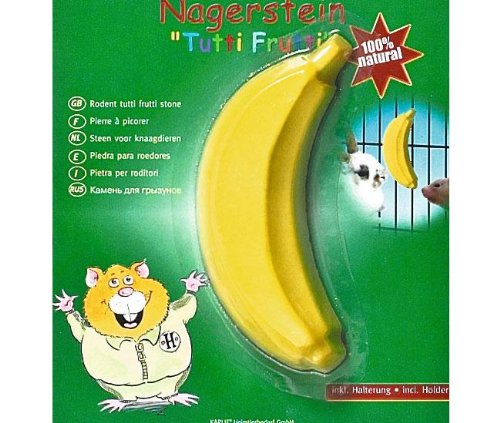 Karlie Nagerfutter Tutti Frutti Banane 50 g, Futterstange für Meerschweinchen, 50 g