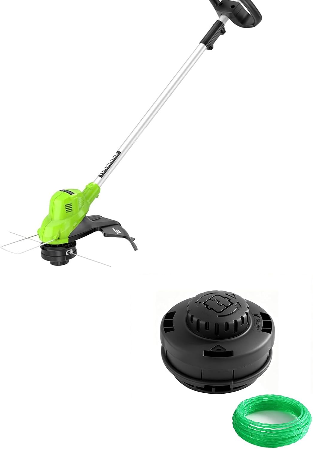 THTEN ST40B04 T-Type String Trimmer Head Compatible with Greenworks 40V ST40B213 60V STBA60B412 ST60B02 ST60B212 MTCK60B410 80V STB301 MOBLST80B220 MTB60L410 Weed Edger with 0.080" Bump Feed line