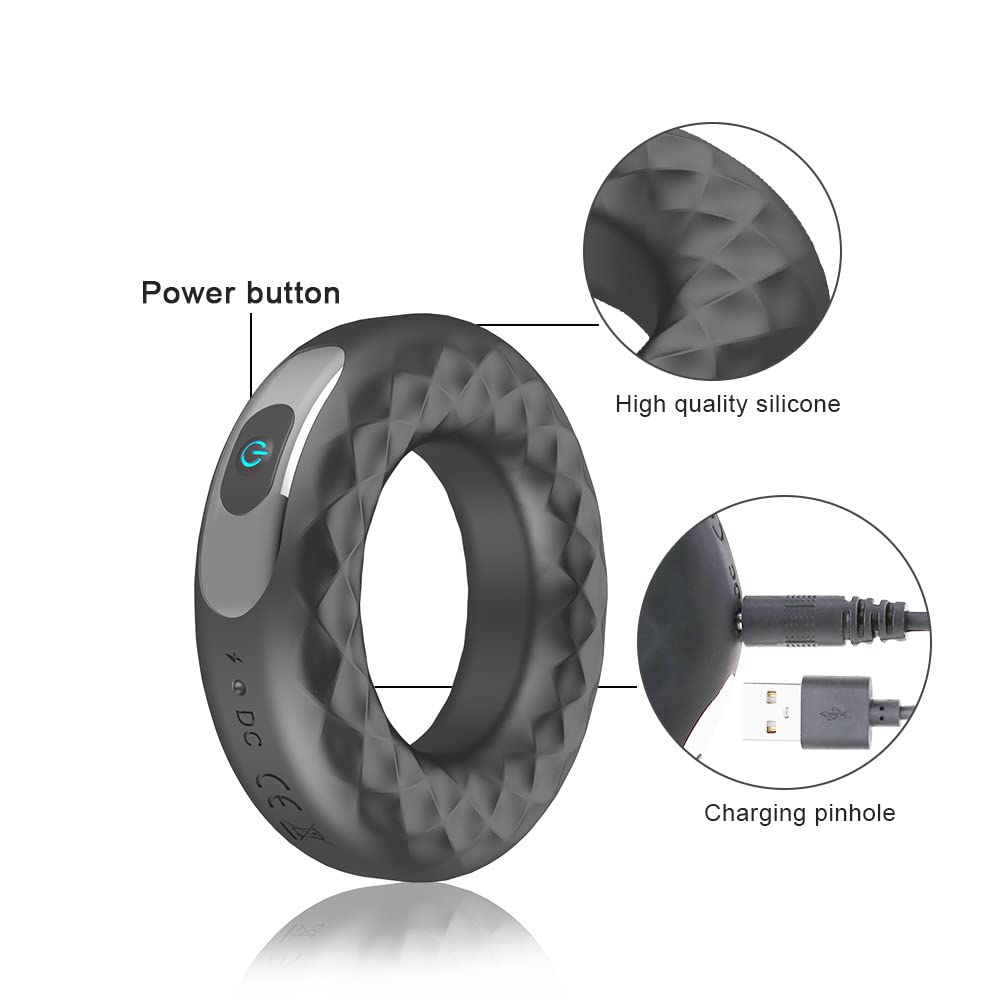 Puissant Silicone superieur Co?-krinGs vibrant Anneau de stimulateurs choses cadeau de voyage etanche adapte au plaisir des femmes Coc?ring Vibrant Anneaux ?enien Homme