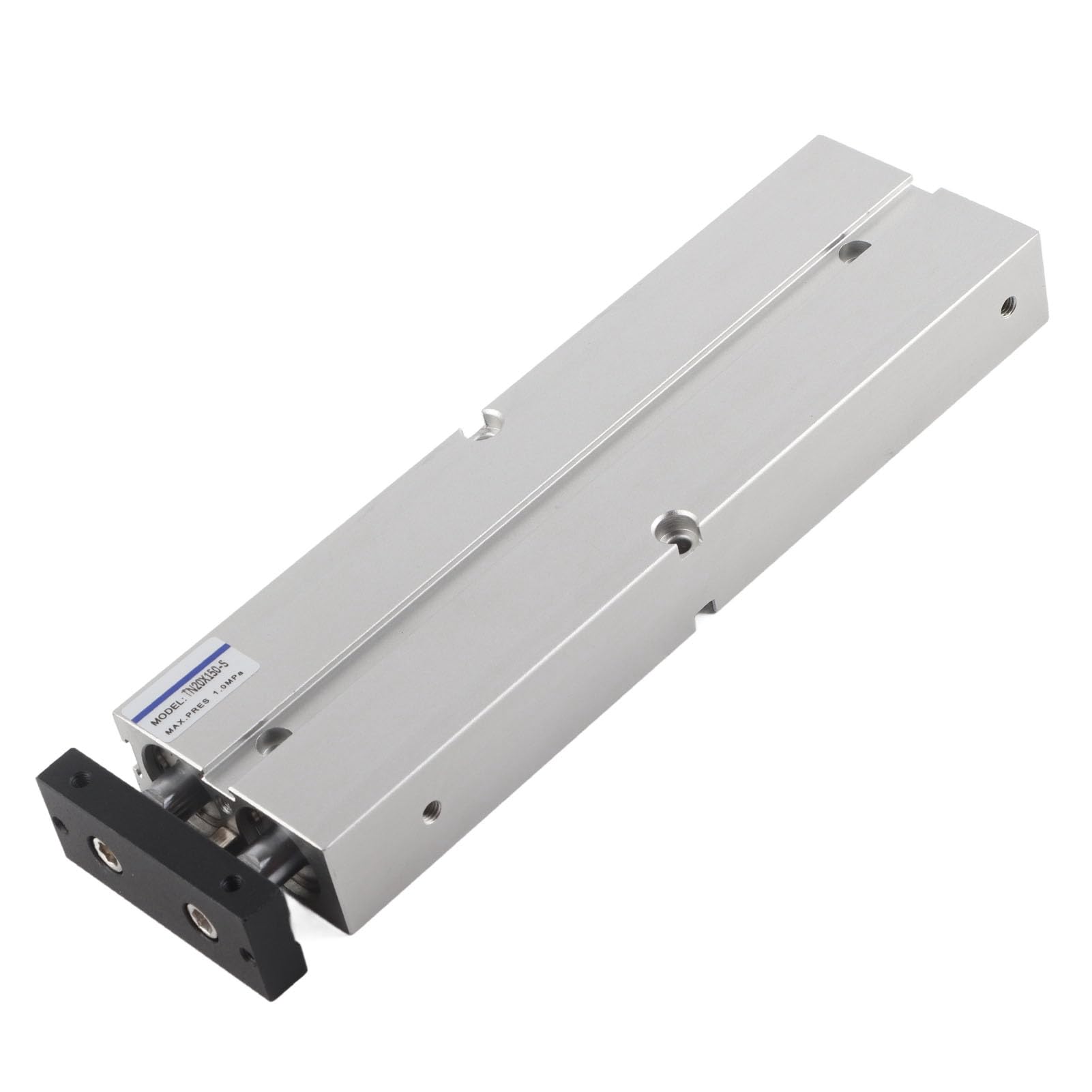 Cilindro neumático de Aire de Doble vástago de Primera Calidad: diámetro Interior de 20 mm, 150 mm, aleación de Aluminio de Alta Resistencia, diseño Compacto Aplicaciones de ingenierí